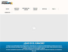 Tablet Screenshot of cancerenpositivo.org
